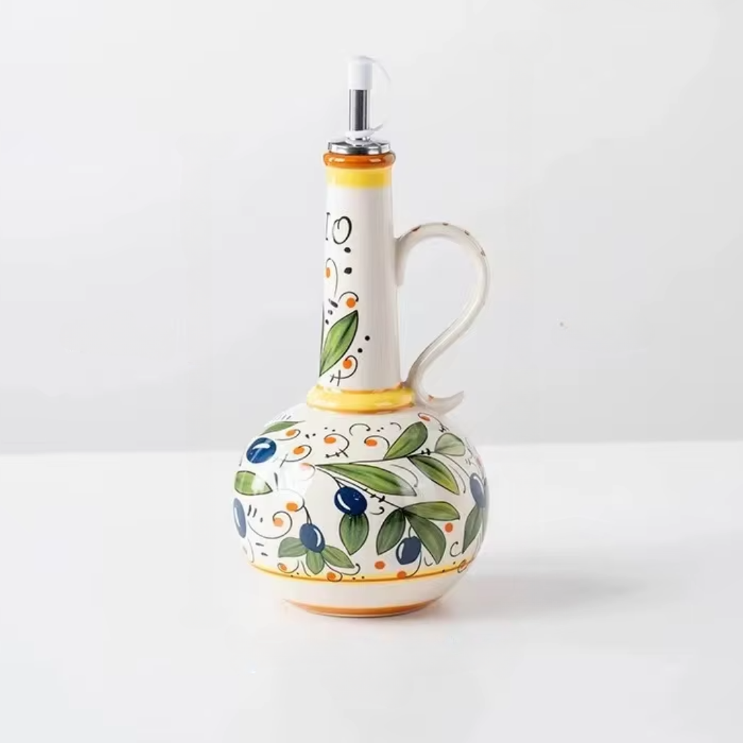 Artisan Ceramic Olive Oil Cruet