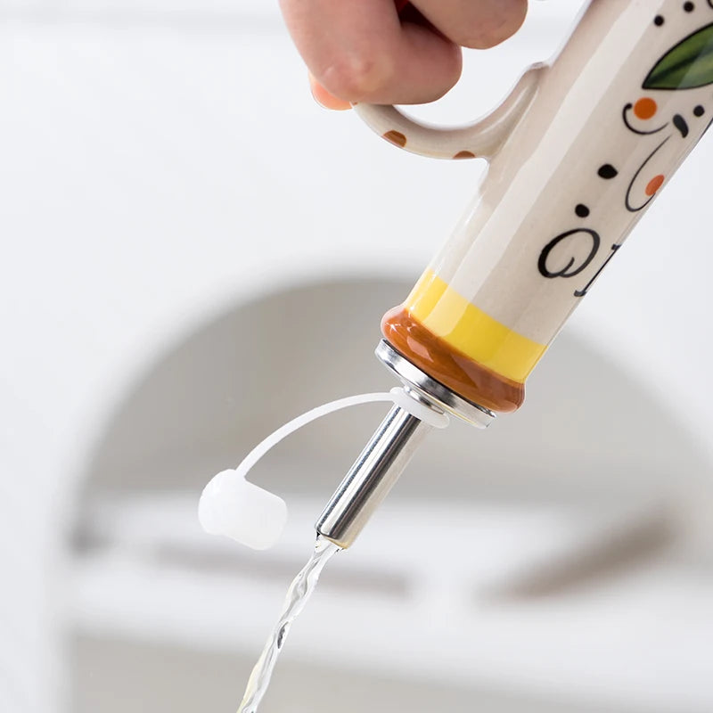 Artisan Ceramic Olive Oil Cruet