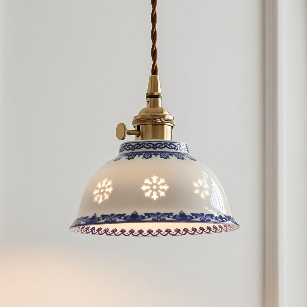 Icy Glaze Ceramic Pendant