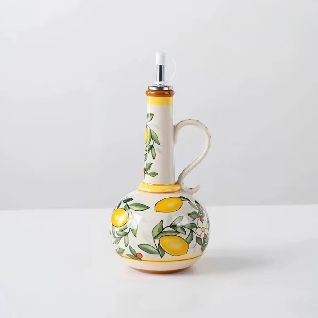Artisan Ceramic Olive Oil Cruet