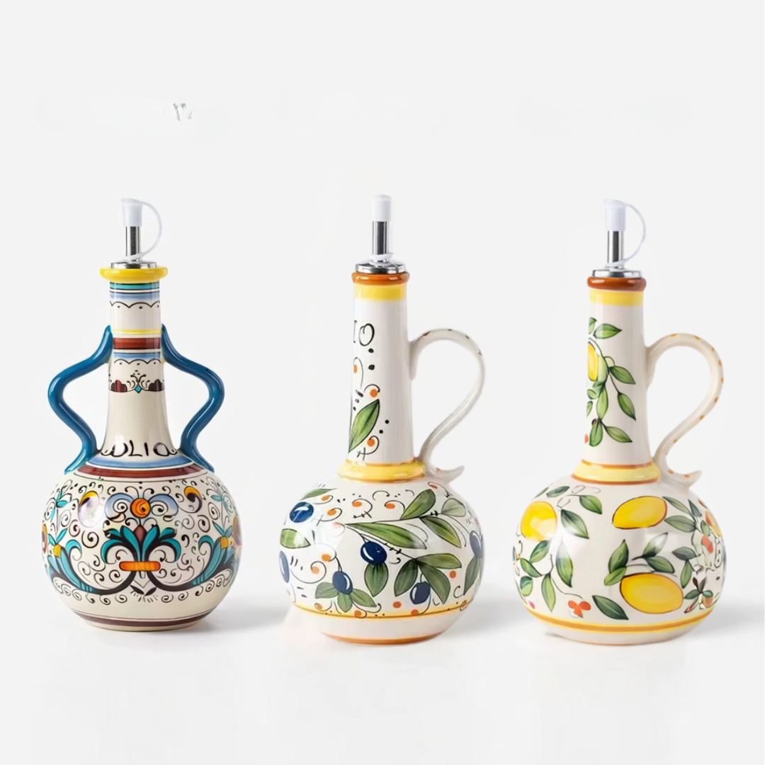 Artisan Ceramic Olive Oil Cruet