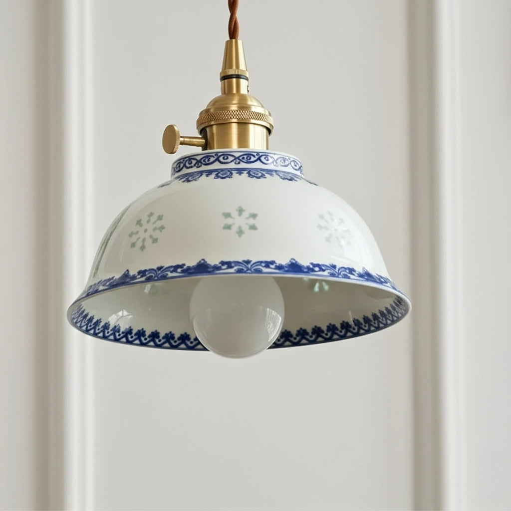 Icy Glaze Ceramic Pendant