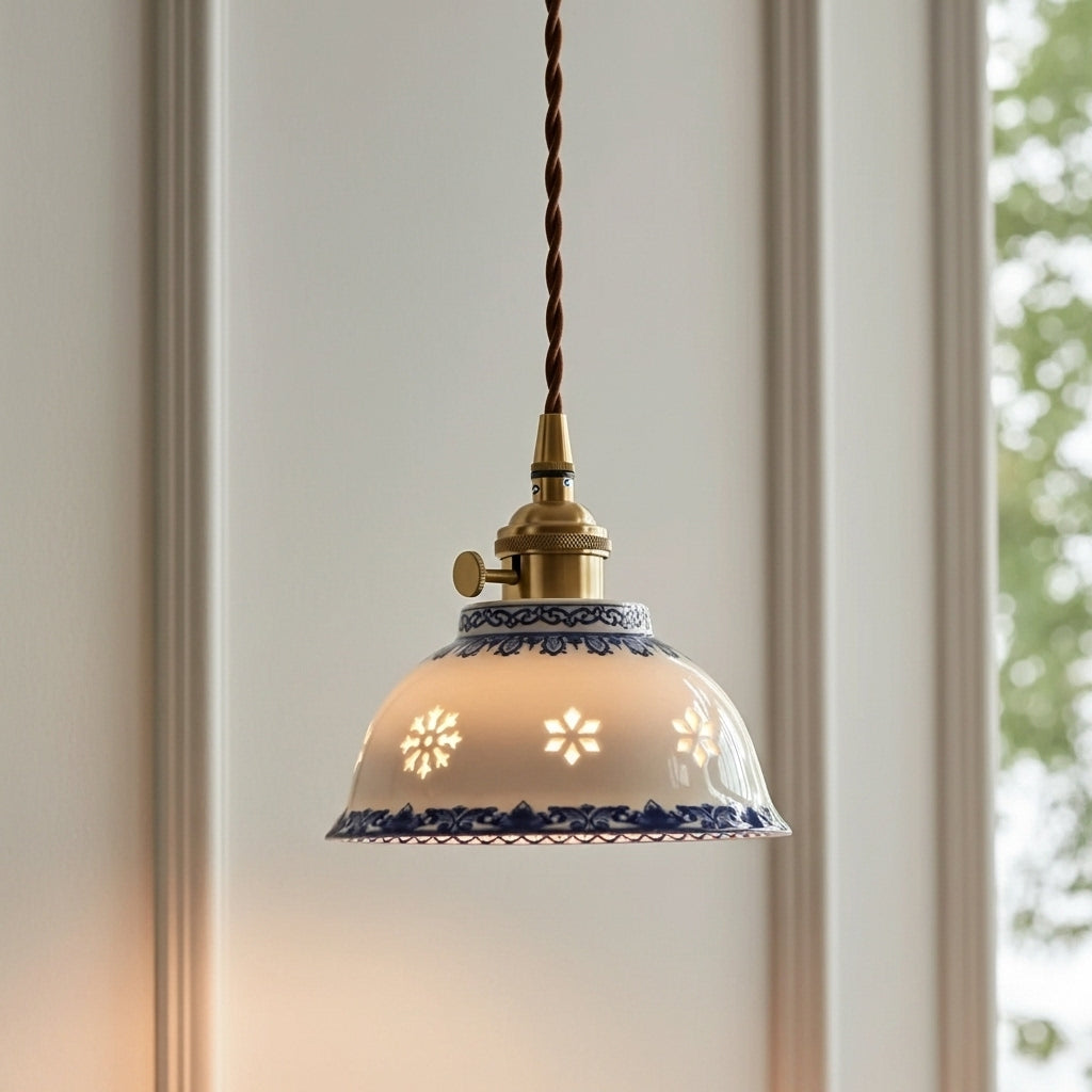 Icy Glaze Ceramic Pendant