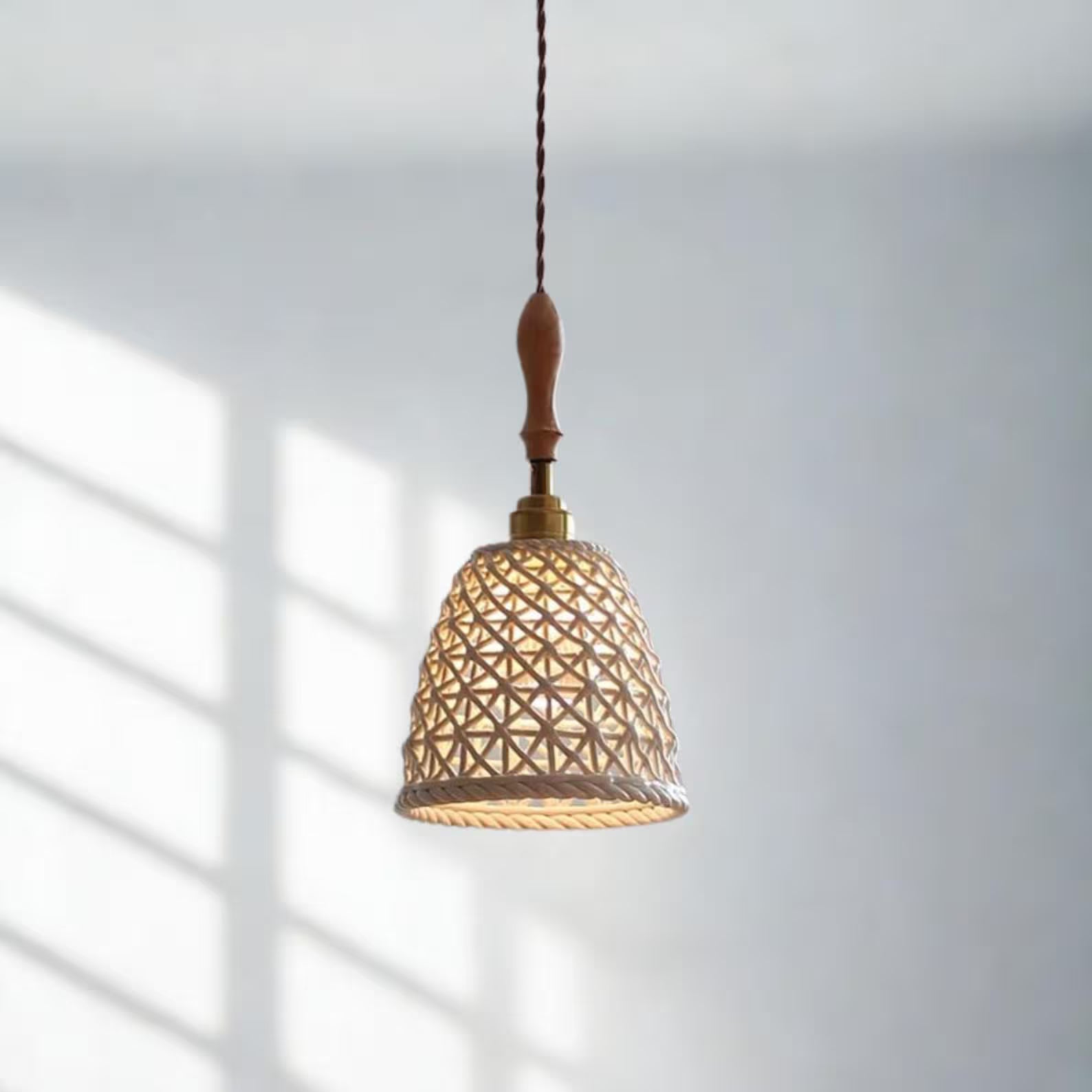 Japanese-Inspired Ceramic Pendant Light